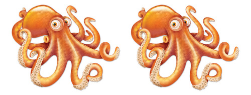 Set De 2 Telones De Fondo Para Fotos Con Forma De Pulpo Arti