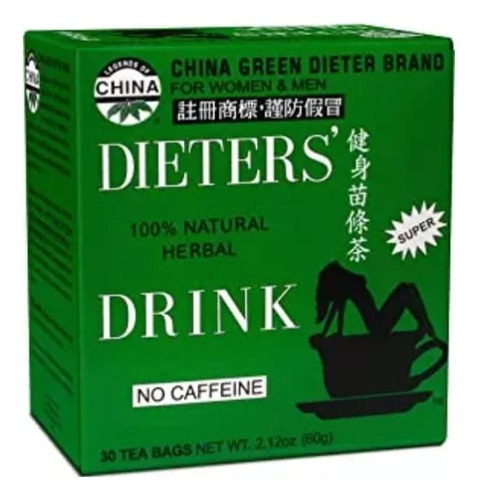 Uncle Lee's China Green Dieters Tea Caffeine Free - 30 Tea B