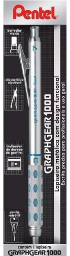 2 Lapiseiras Pentel 0.5 E 0.7 Graphgear 1000 + Grafite Stain