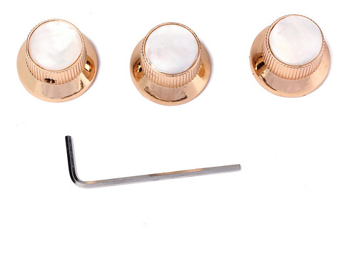 Imagen 6 de 6 de 3pcs Tiradores Volumen Tono Control Velocidad Guitarra