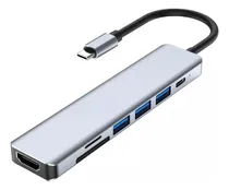 Comprar Hub Adaptador Usb C 7 En 1 Multipuerto Hub Usb C Hdmi 4k
