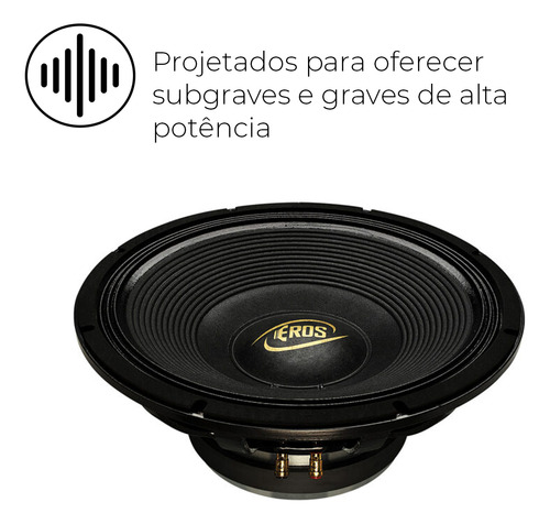 Alto Falante Eros 15 800w Rms Impedância Nominal 4/8 Ohms