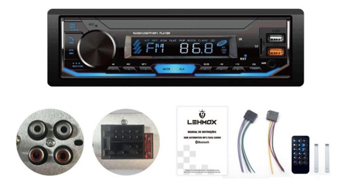 Som Melhor Painer Bluetooth Radio Carro Potente Led 7 Cor