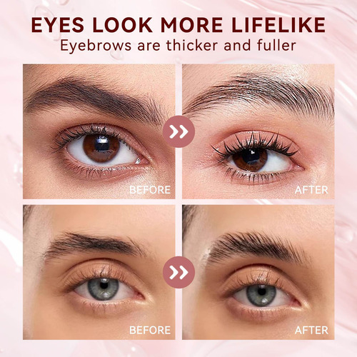 Crema Modeladora De Cejas, Gel Transparente, Pegamento Y Sec