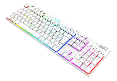 Teclado Horus Rgb Switch Brown Redragon K619w-rgb Branco Branco Abnt2