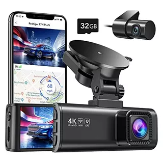 Dash Cam Cámara Trasera Delantera 4k / 2.5k Full Hd Gr...