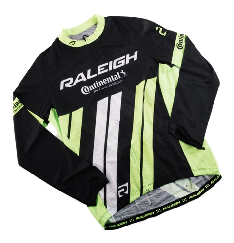 Remera Jersey Manga Larga Ciclista Mtb Raleigh. En Gravedadx