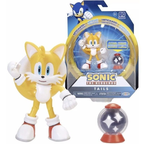 Tails Figura Articulada Con Accesorio - Sonic The Hedgehog 