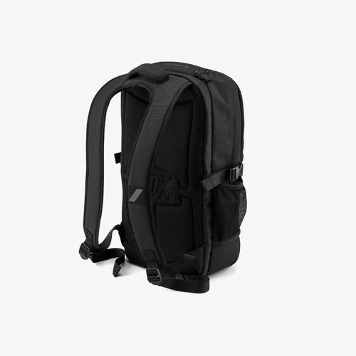 Mochila 100% Transit Backpack Black Color Negro Diseño De La Tela Poliéster