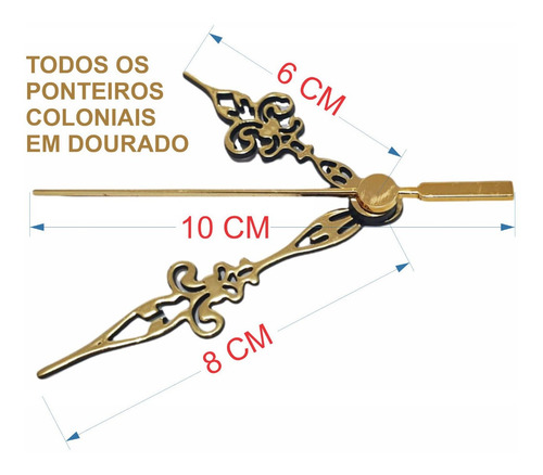 Imagem 2 de 4 de Maquina De Relogio Especial, Ponteiros, Badalo E Algarismos