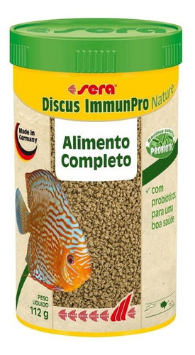 Ração Sera Discus Immunpro Nature 112g