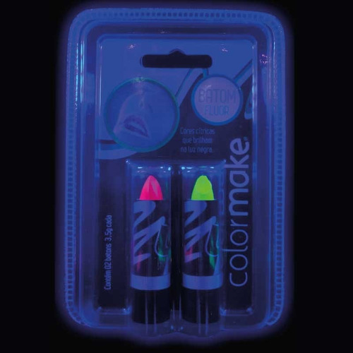 Kit 6 Tintas Neon + 4 Batom Neon + 4 Gel Neon + Brinde