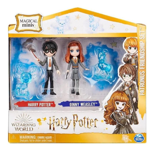 Set Bonecos Amigos Magicos Patrono Harry Potter E Ginna 2823