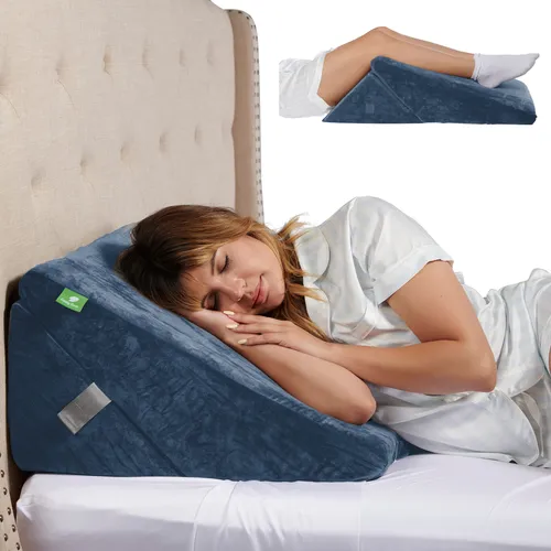 Almohada Cuna De Memoria 56cm Uso Dormir Leer Piernas.