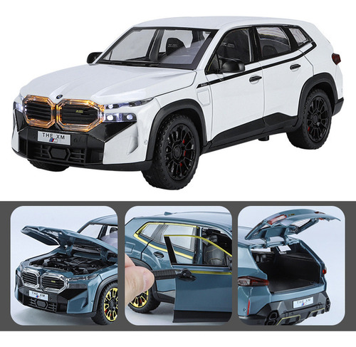 Bmw Xm Suv Lujo Miniatura Metal Coche Con Luz Y Sonido 1/24