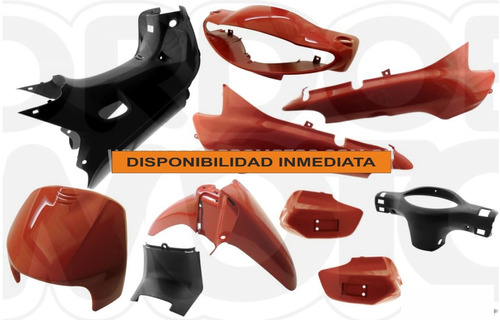 Kit Plasticos Gilera Smash Flex Rojo 10p.nac