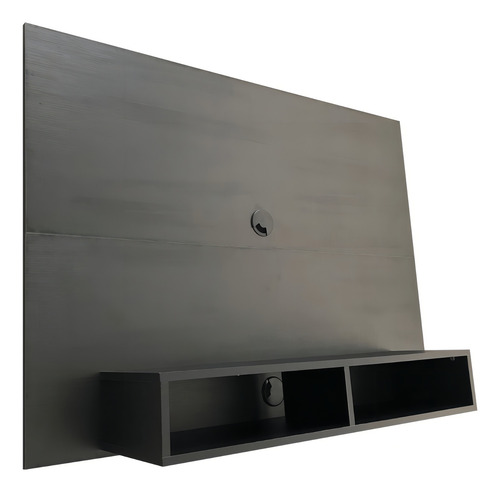 Painel 100% Mdf Para Tv Até 42 Polegadas Com Nichos Cor Preto