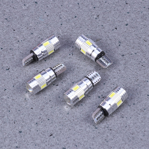 12 Bombillas Led Para Coche T10 Superbrillantes Sin Errores