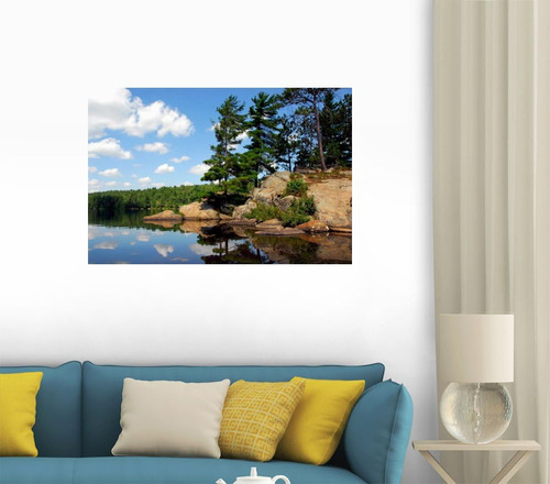Wm110585 Scenic Lake - Calcomanías De Pared (30 Pulgadas De