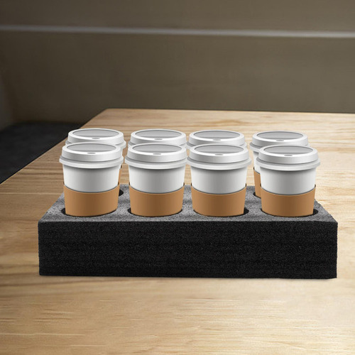 - Portavasos Con Bandeja De Café, Herramienta De Ocho Hoyos