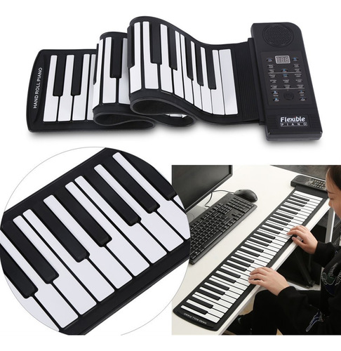 Teclado Musical Flexible, Piano Portatil Plegable,hand Piano