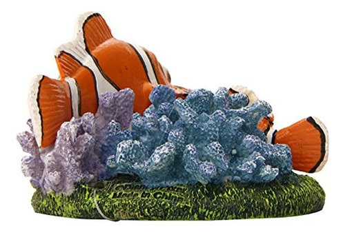 Penn Plax Finding Nemo Y Marlin 4 En El Ornamento Del Acuari