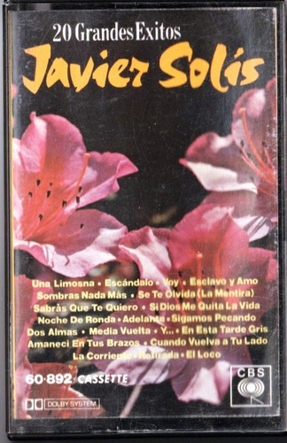 Javier Solis - 20 Grandes Exitos (1987) Cassette Ex
