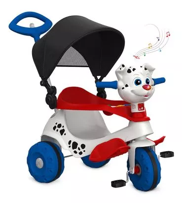 Triciclo Infantil Velo Baby com Empurrador - Bandeirante