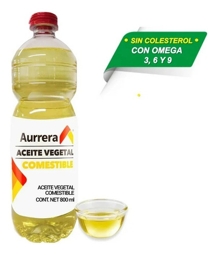 2 Pza Aceite Vegetal Aurrera Mixto 800 Ml
