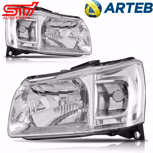 Imagem 2 de 5 de Par Farol Uno Fiorino Original Arteb 2010 2011 2012 2013