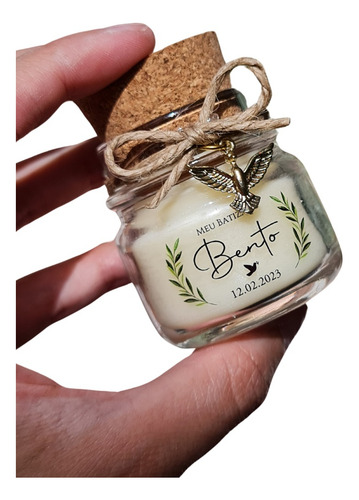 15 Velas Perfumadas Para Lembrança De Batizado Com Pingente
