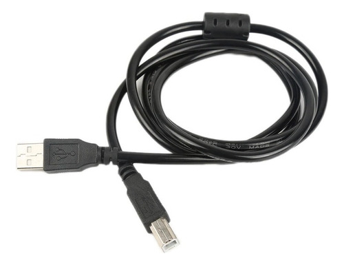 Cabo Usb Para Impressora Alta Qualidade Com Filtro 3 Metros Cor Preto