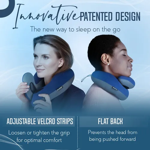 Neck Pillow Bcozzy Provides Double Support Head Neck Purple