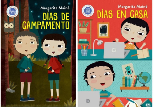 2 Libros Días De Campamento + Días En Casa Mainé Hola Chicos