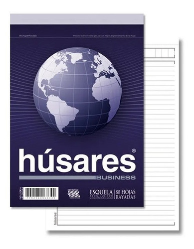 Block Húsares Business Esquela 80 Hojas Rayado (x3 Unid.)
