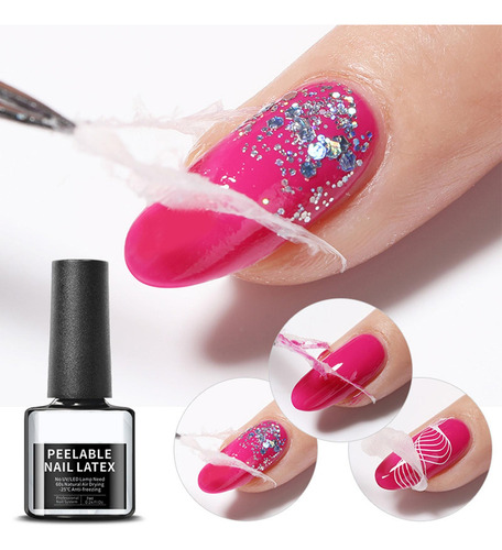 Barrera De Esmalte De Uñas De Látex Despegable Barrera De Es