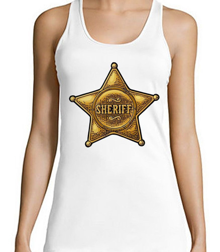 Musculosa Placa Estrella Sheriff Police