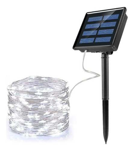 2024 Luces Serie Solar Exterior Fiesta Navidad Tira 10m
