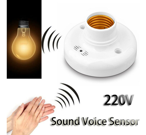 Soporte De Bombilla Led, Interruptor De Control De Voz Y Son
