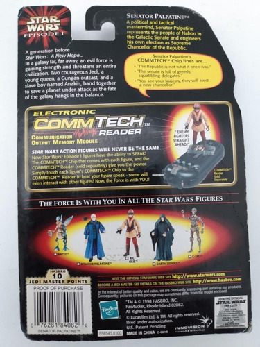 Figura Star Wars Senator Palpatine Camdroid Episode I Hasbro