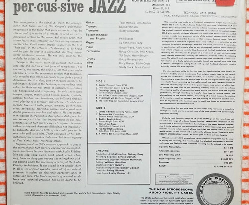 Per-cu-sive Jazz Vol. 1 Y 2 Lp Impecable Estándar (Usado)