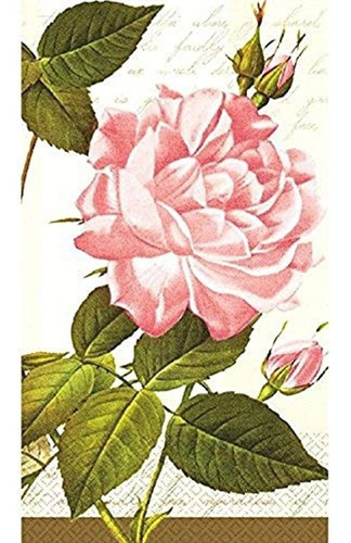 Vintage Rose Guest Towels Floral Garden Party Vajilla Desech