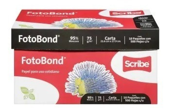 Imagen 2 de 2 de Hojas De Papel Scribe Fotobond Tamaño Carta 5000 Pzas