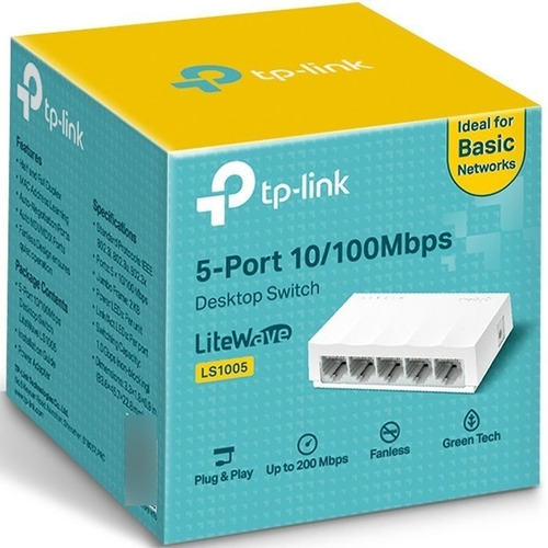 Switch Para Escritorio 5 Puertos 10/100mbps