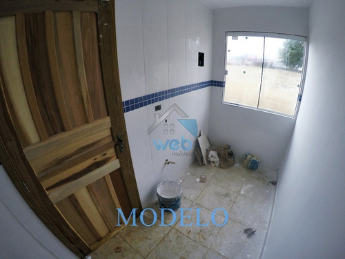 Imagem 8 de 11 de Ótima Casa De Esquina À Venda No Bairro Campo De Santana, Com Dois Quartos, Sala, Cozinha Americana, Banheiro Social E Excelente Espaço De Quintal. - Ca01599 - 69959376