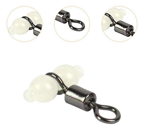 100 Piezas T De Vías Vías De Pesca Swivels Línea Pequeño