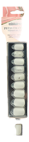 Press On Tips Autoadhesivo Cuadradas Cherimoya 30u Zh218 Zh218