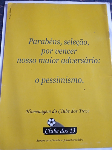 Revista Bola Pra Frente Brasil Penta Campeão Poster Central (Usado)
