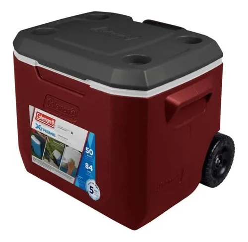 Conservadora Coleman Xtreme 50 Qt C/ruedas 3 Dias 47 Litros