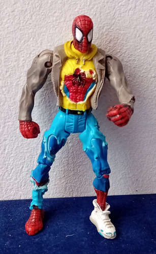 Figura De Spiderman Street Warrior 1999 Toy Biz 14 Cm (Usado)